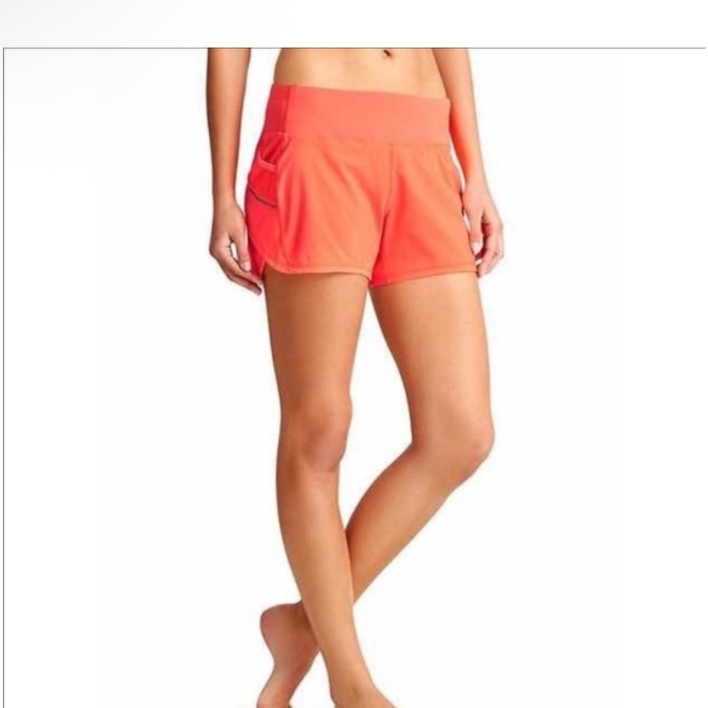 Athleta Women's Bright Orange Athletic Shorts